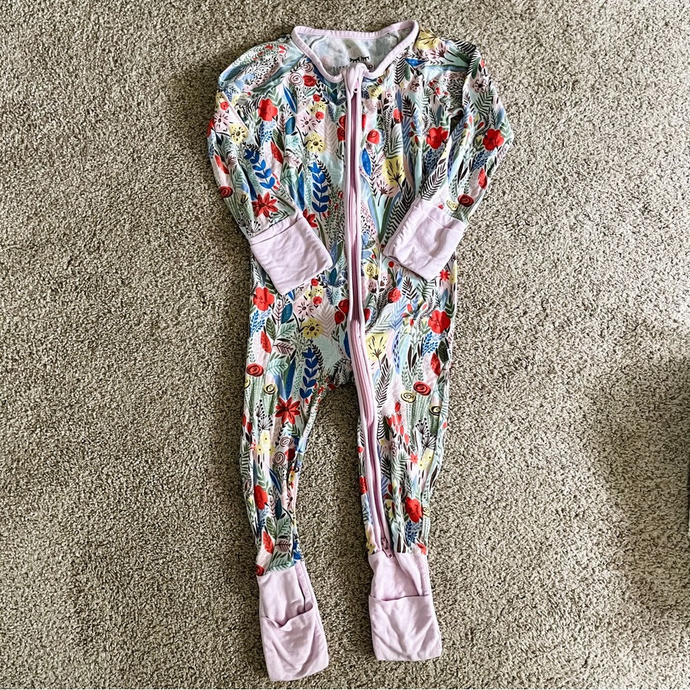Little Sleepies Floral Zippy